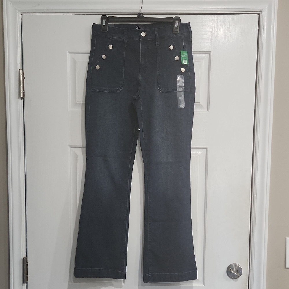 GAP Blue Boot Cut Jeans High-Waisted